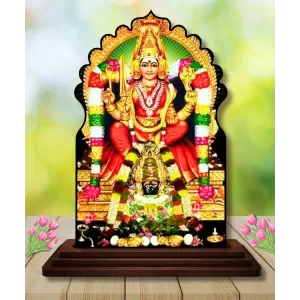 Car Dashboard/Table Top Angala Parameshwari Wooden Temple Photo Stand 3x4 Inches, Compact & Stylish Spiritual Display For Car, Home & Office (Pack Of 1) (F22681) Car Dashboard/Table Top Angala Parameshwari Wooden Temple Photo Stand 3x4 Inches, Compact & Stylish Spiritual Display For Car, Home & Office (Pack Of 1) (F22681)