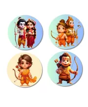 Krishna, Radha, And Ganesha. Fridge Magnets – 4 Piece Set | 3 Inch Round Wall Fridge Decor (F22755) Krishna, Radha, And Ganesha. Fridge Magnets – 4 Piece Set | 3 Inch Round Wall Fridge Decor (F22755)