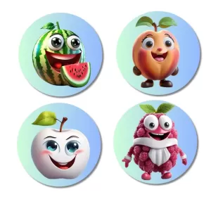 Pear, Brinjal, Onion, Lettuce Fridge Magnets – 4 Piece Set | 3 Inch Round Wall Fridge Decor (F23334) Pear, Brinjal, Onion, Lettuce Fridge Magnets – 4 Piece Set | 3 Inch Round Wall Fridge Decor (F23334)